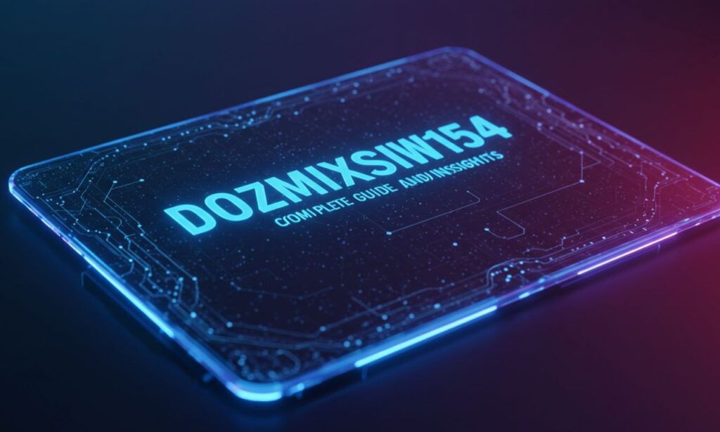 Dozmixsiw154: Complete Guide and Insights