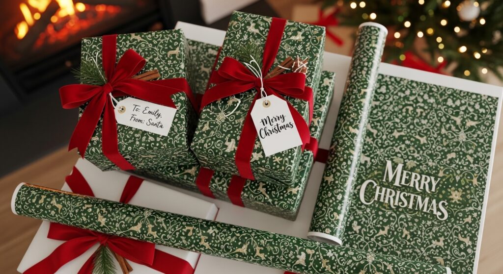 christmas wrapping paper