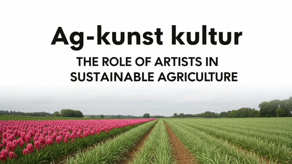 Ag-kunst-kultur: The Role of Artists in Sustainable Agriculture